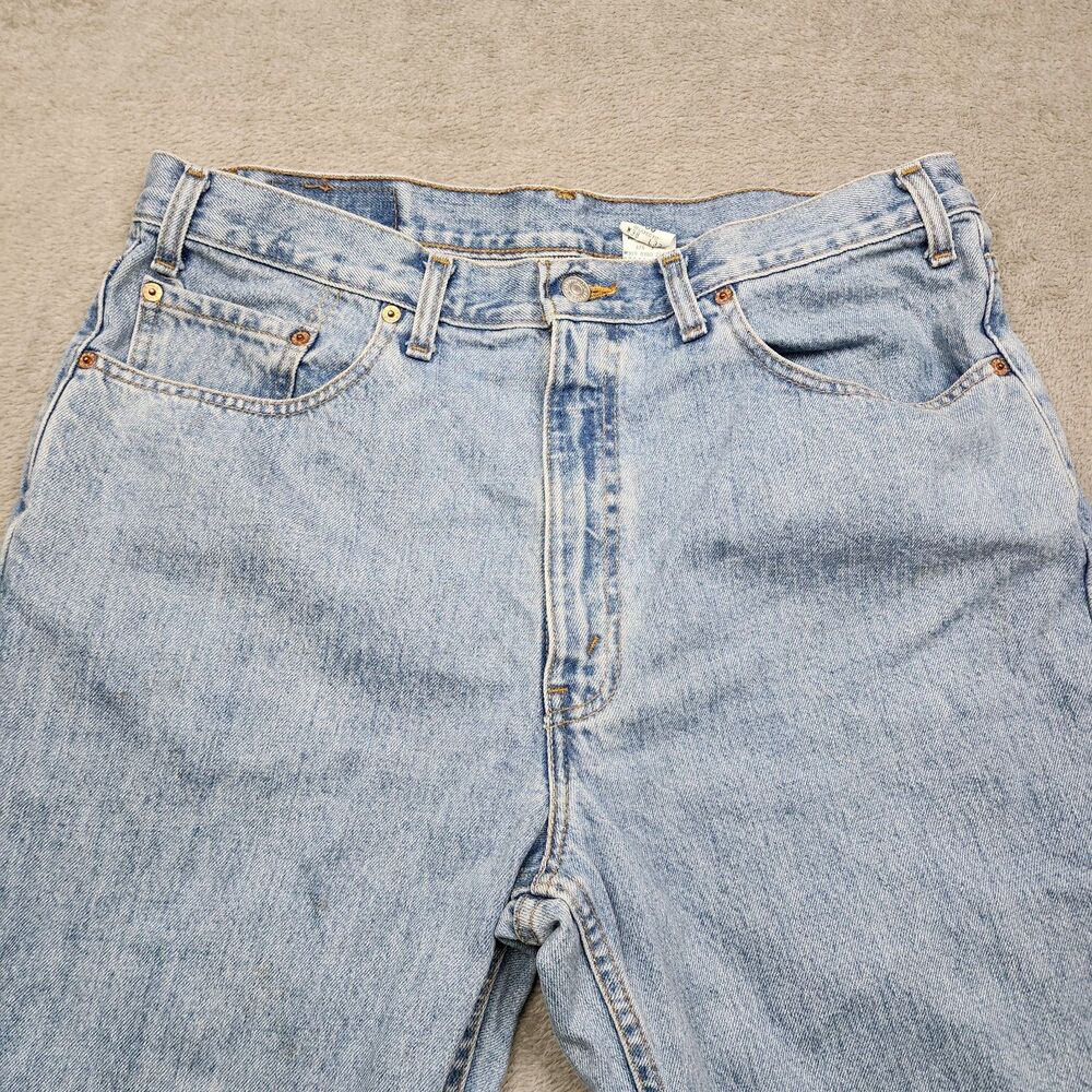 Levis Mens 38x32 550 Jeans Vintage Y2K Relaxed Fit Light Wash Denim Pants - Picture 3 of 12